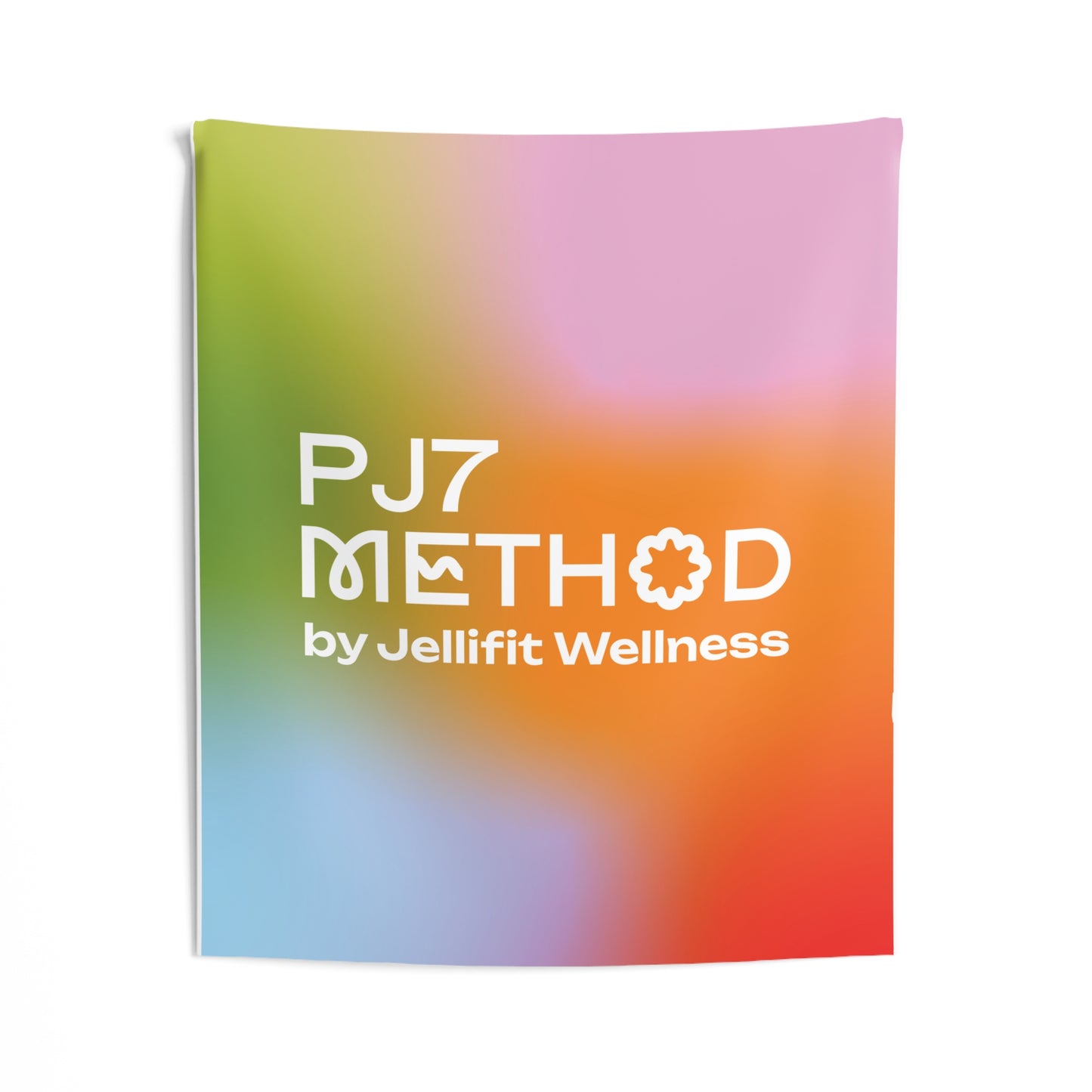 PJ7 Method Wellness Wall Tapestry — Logo Gradient