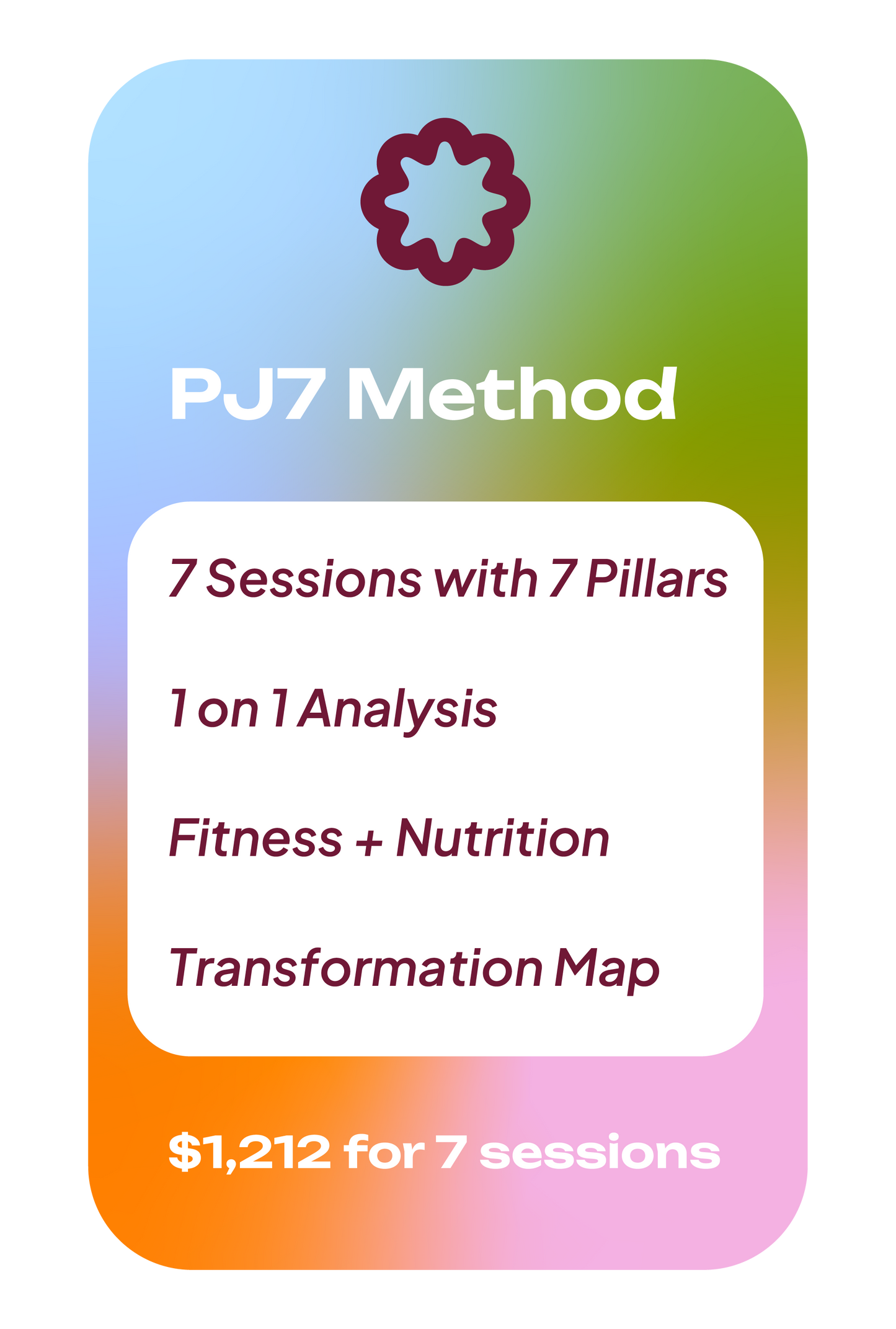 PJ7 Method: 7-Week Transformation Program