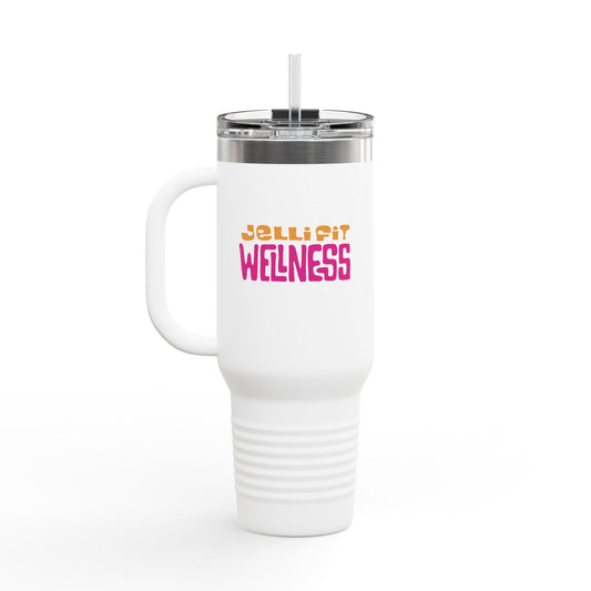 Insulated Travel Mug, 40oz - JelliFit Wellness Hydration Goal Crusher