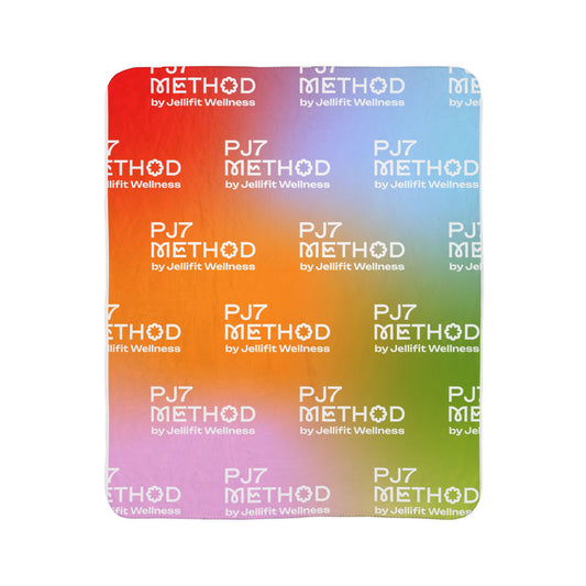 PJ7 Method Sherpa Blanket — Colorful Gradient Jellifit Wellness