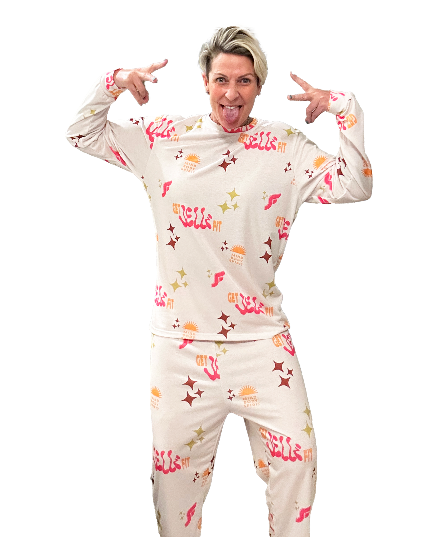 Get Jelli Fit Pajama Set in Cream