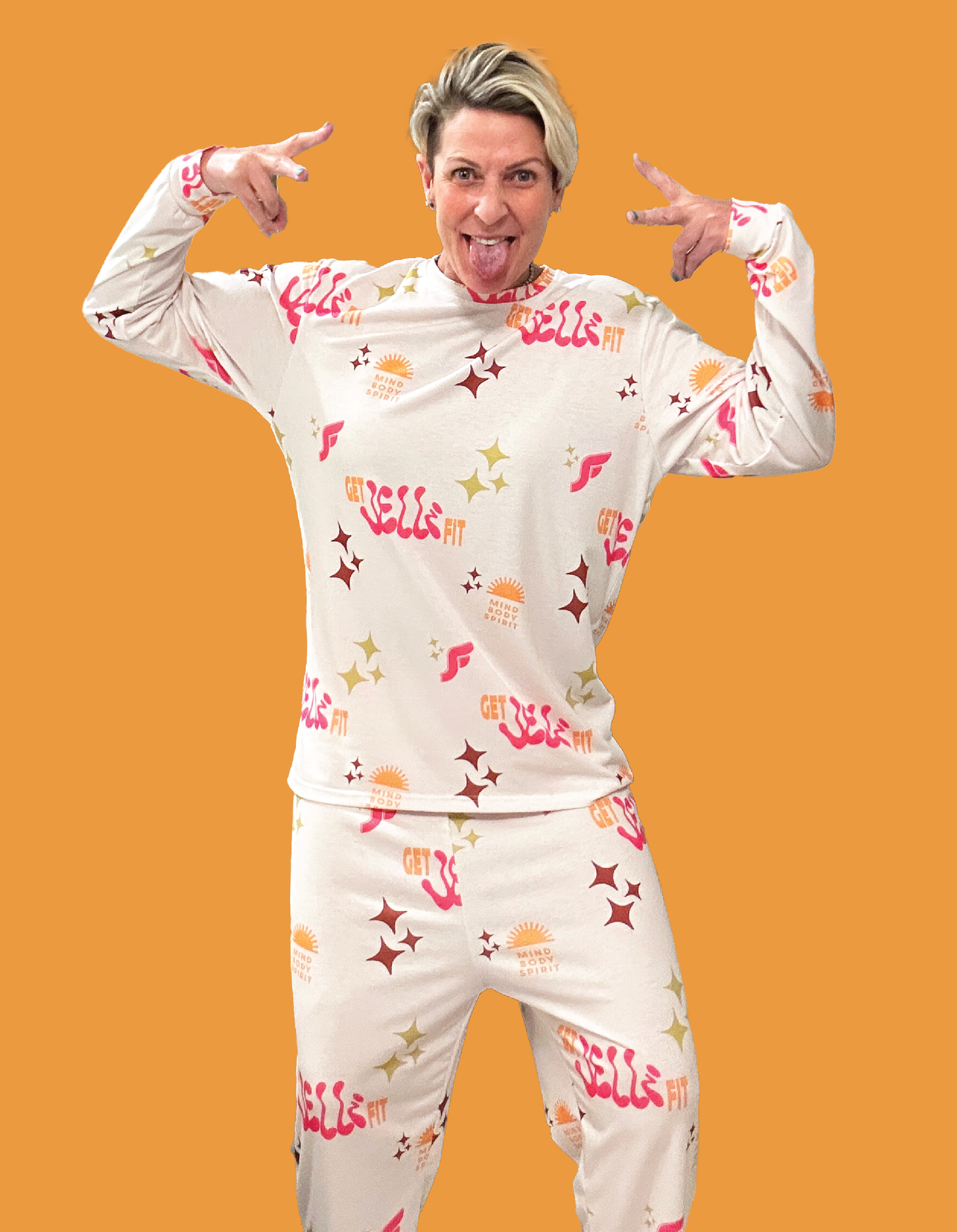 Get Jelli Fit Pajama Set in Cream