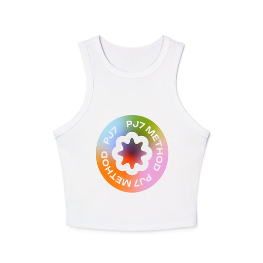 Women's Micro Rib Racer Tank Top- Gradient PJ7
