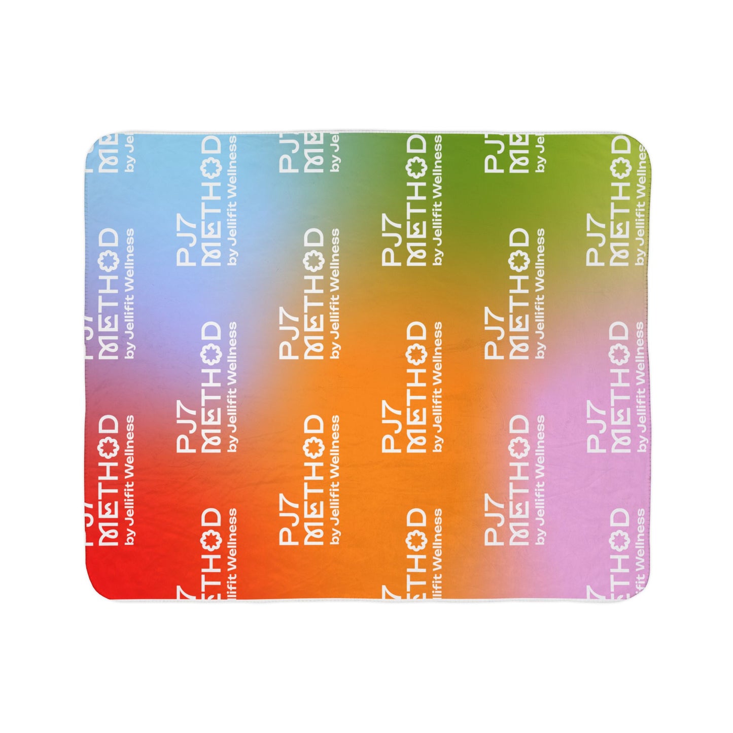 PJ7 Method Sherpa Blanket — Colorful Gradient Jellifit Wellness