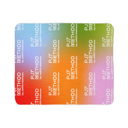 PJ7 Method Sherpa Blanket — Colorful Gradient Jellifit Wellness