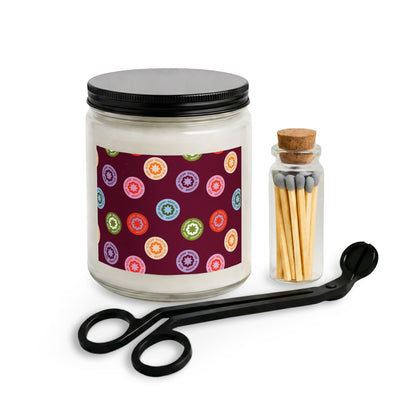 Scented Candle Jar Set with Matches & Wick Trimmer — Berry Multi