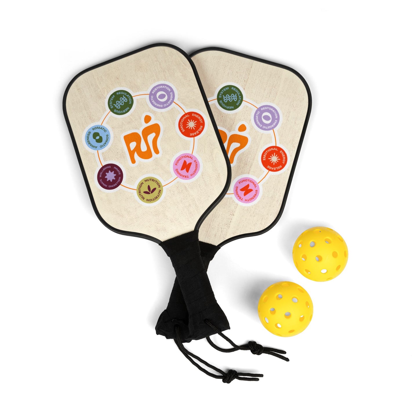 Pickleball Paddles Set — PJ7 Element Wheel