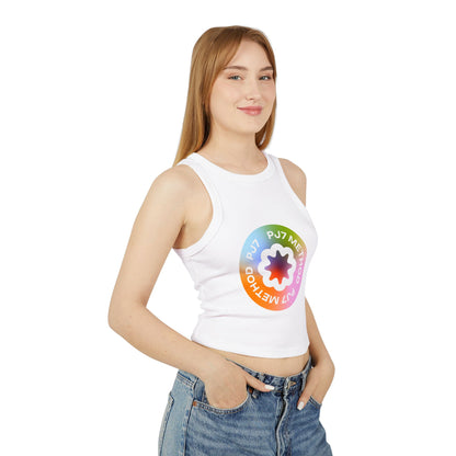 Women's Micro Rib Racer Tank Top- Gradient PJ7