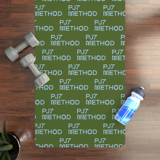 PJ7 Method Mat in Pine Green & Sky Blue