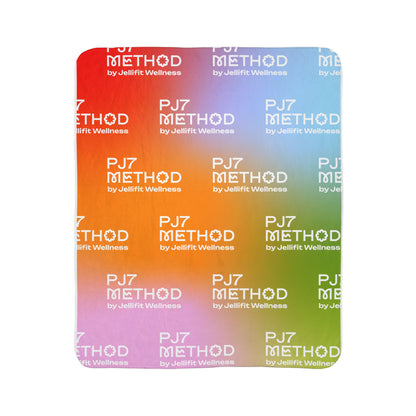 PJ7 Method Sherpa Blanket — Colorful Gradient Jellifit Wellness