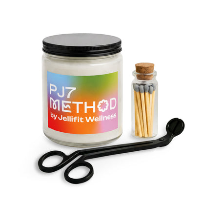 Scented Candle Jar Set with Matches & Wick Trimmer — Gradient Logo