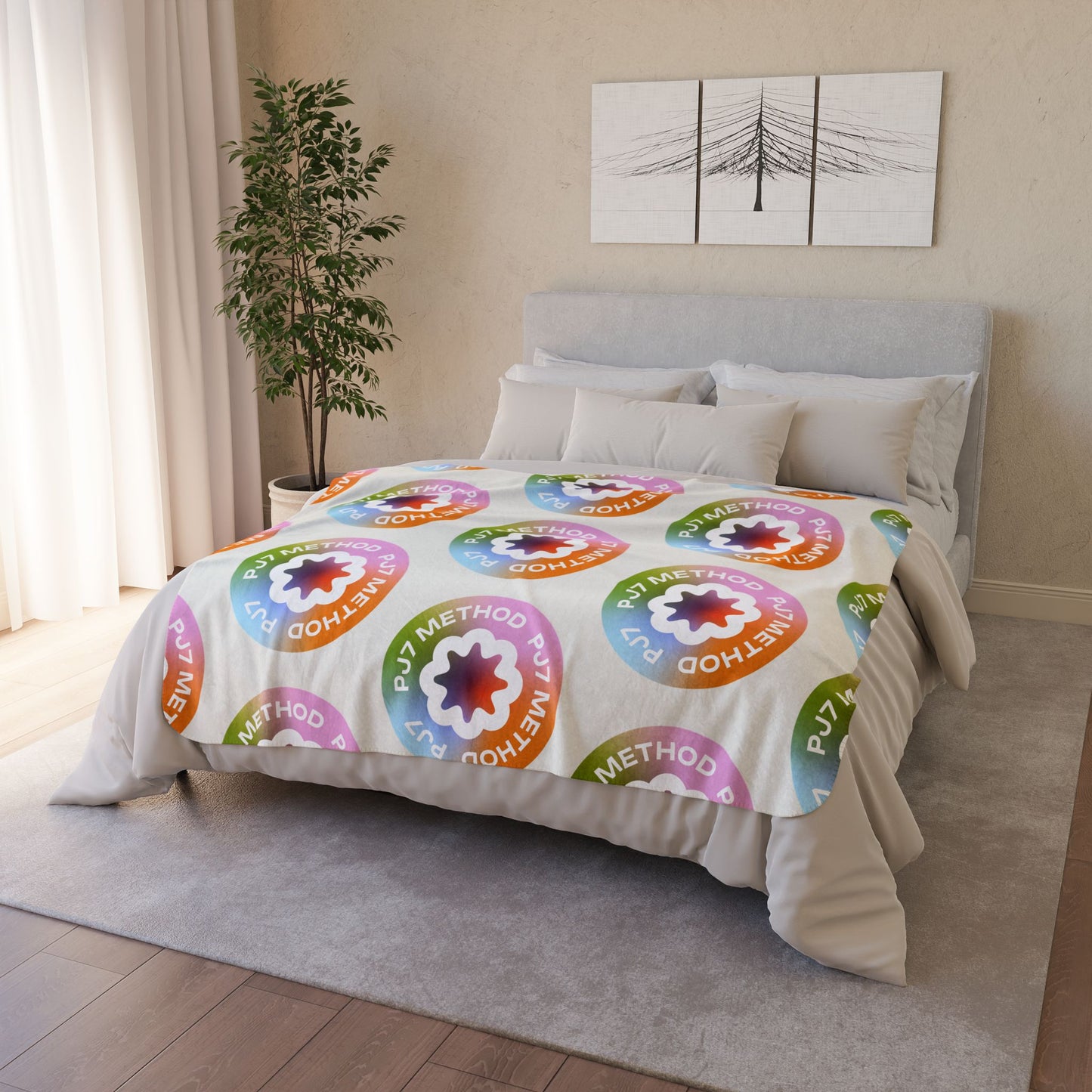 PJ7 Method Sherpa Blanket — Multi Gradient Logo