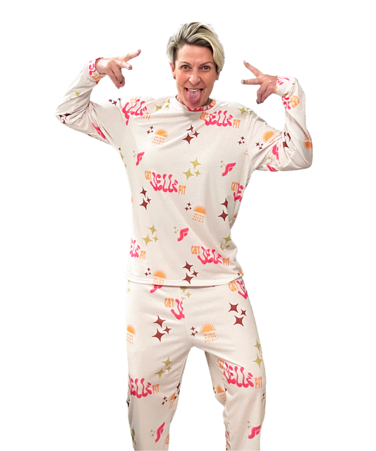 Get Jelli Fit Pajama Set in Cream